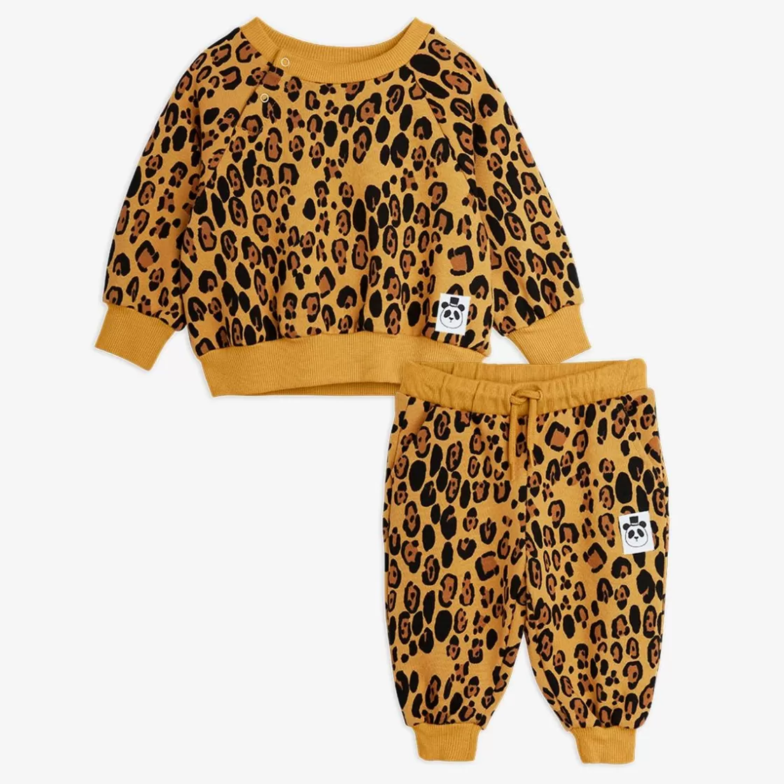 New Basic Leopard Baby Sweat Set Baby Sets | Baby Gifts