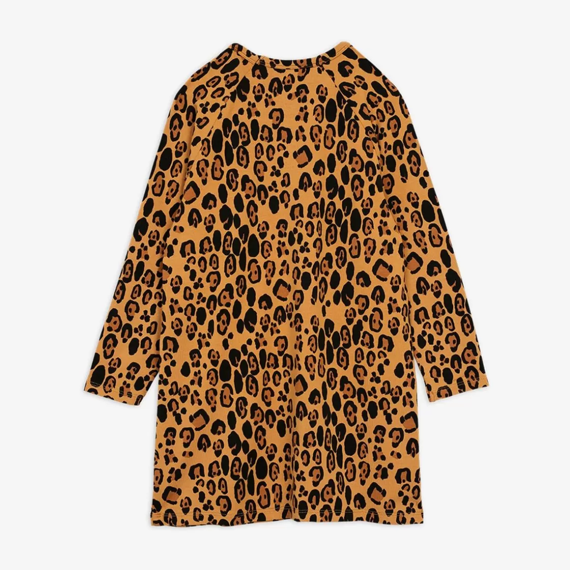 Online Basic Leopard Long Sleeve Dress Kids Dresses