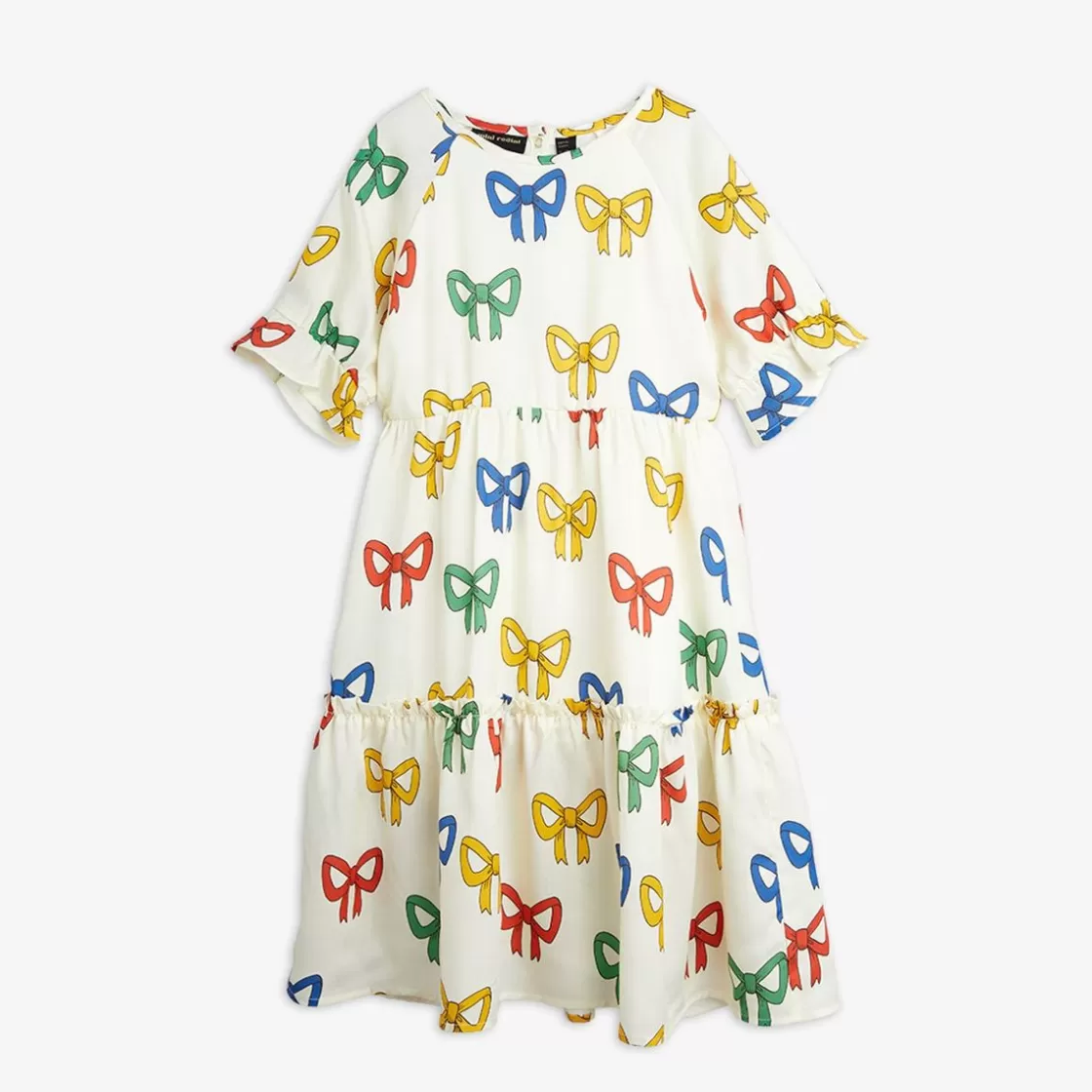 Outlet Bow Woven Dress Kids Dresses