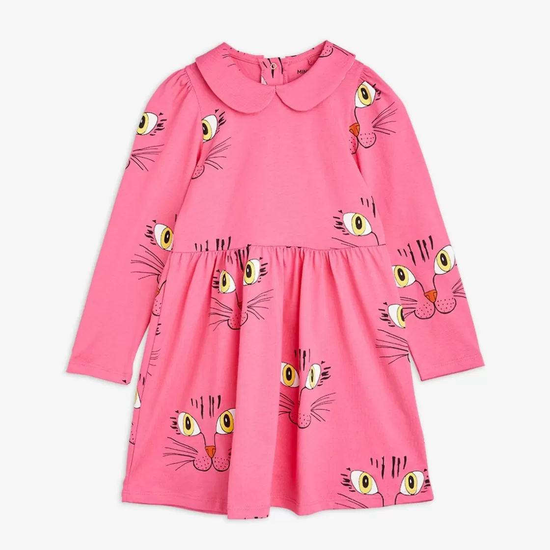 Store Cat Face Long Sleeve Dress Kids Dresses