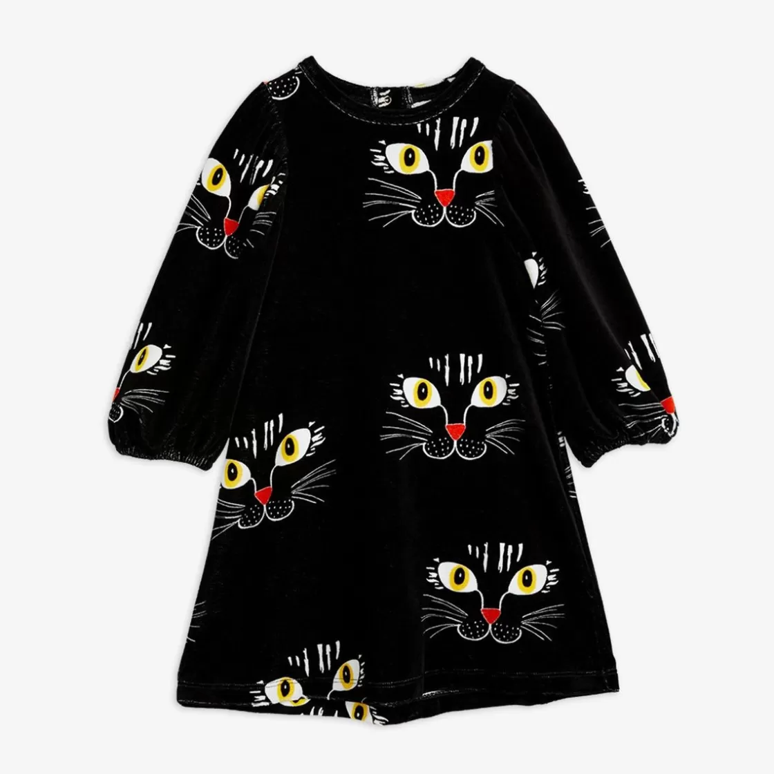 Cheap Cat Face Velour Dress Kids Dresses