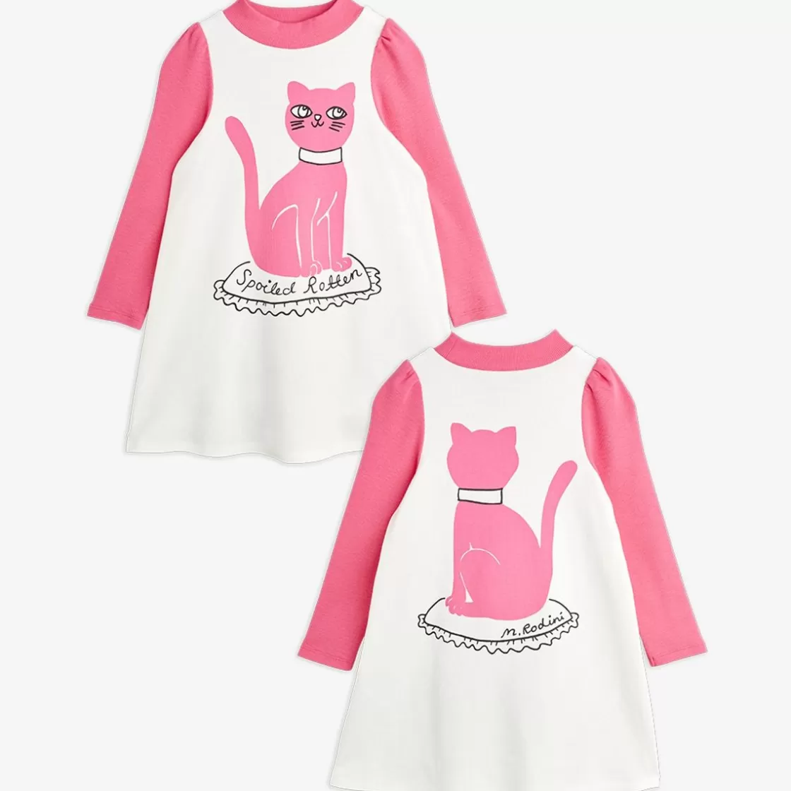 Shop Cat Long Sleeve Dress Kids Dresses