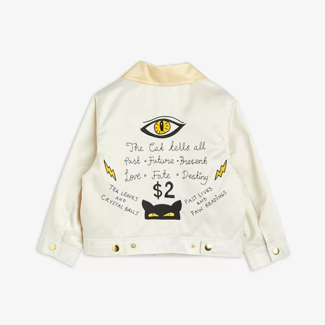 Shop Cat Tells All Satin Jacket Kids Jackets