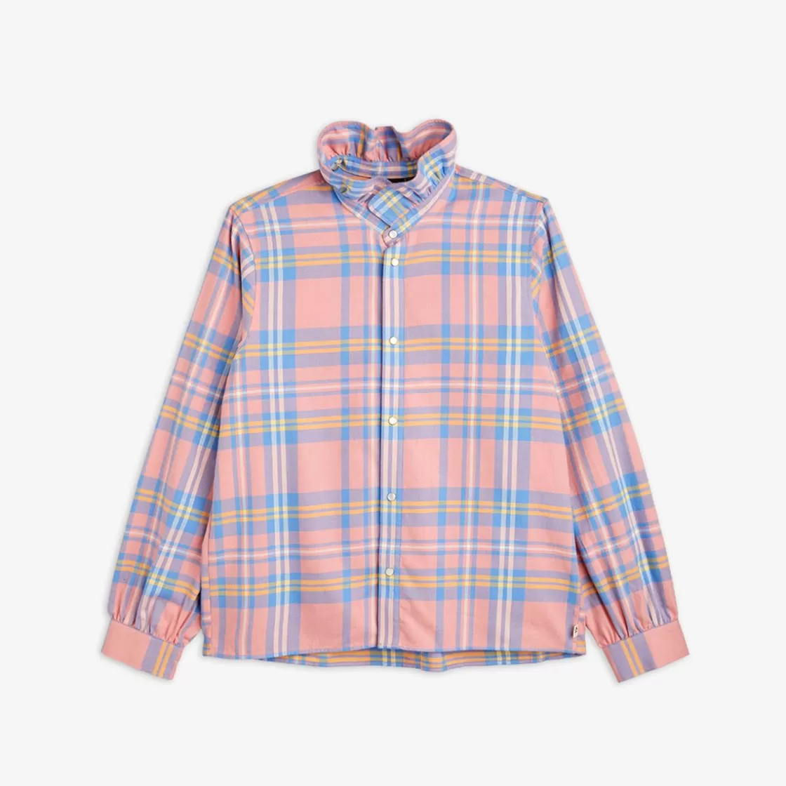 New Check Adult Woven Flannel Blouse Kids Shirts & Blouses