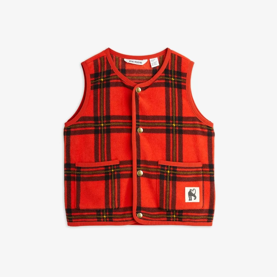 Hot Check Fleece Vest Kids Fleece