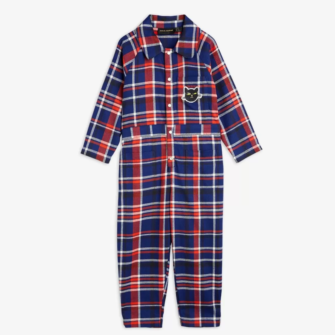 Cheap Check Woven Flannel Jumpsuit Kids Jumpsuits