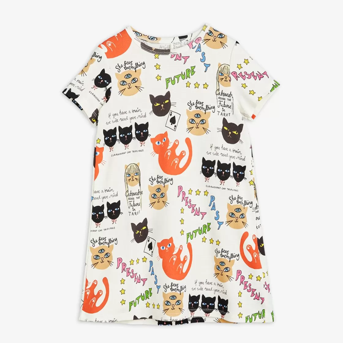 Shop Clairvoyant Cats Dress Kids Dresses