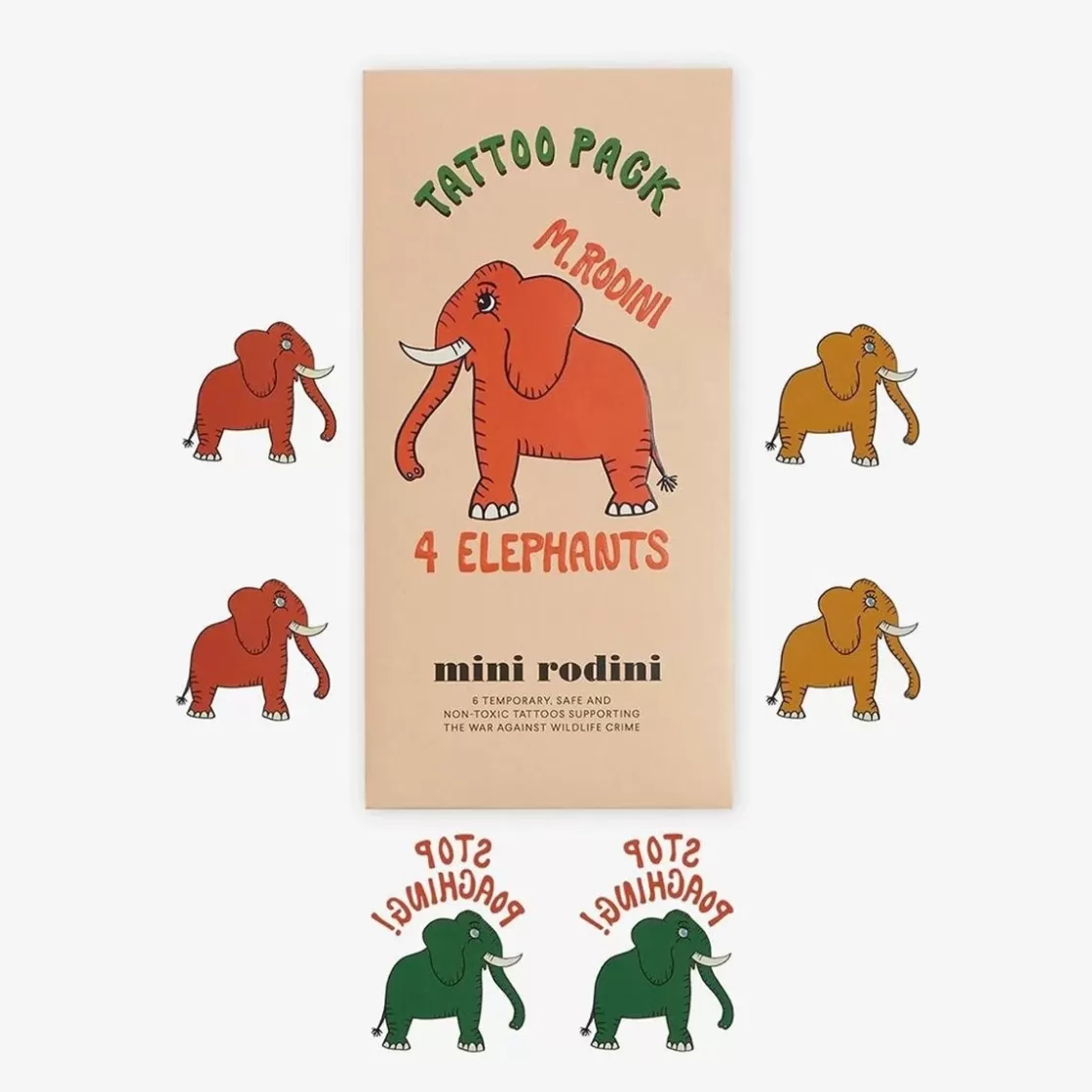 Clearance 4 Elephants Tattoos Kids Tattoos