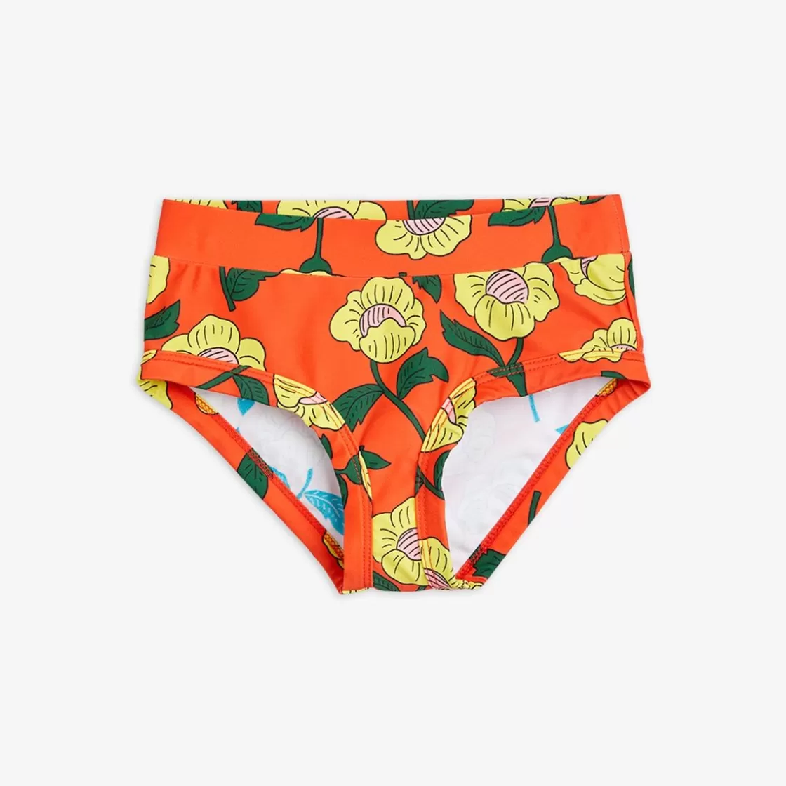 Cheap Flowers High Waisted Swim Pants Kids Uv Swimwear