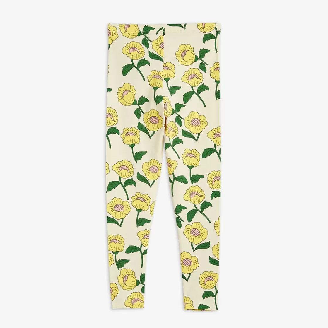 Fashion Flowers Leggings Yellow Kids Leggings