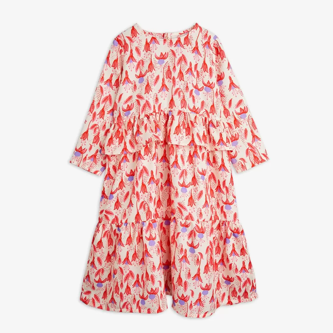 Store Fuchsia Woven Frill Dress Kids Dresses