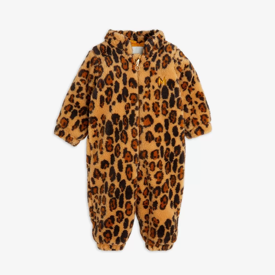 Cheap Leopard Faux Fur Baby Overall Snowsuits & Overalls | Fleece