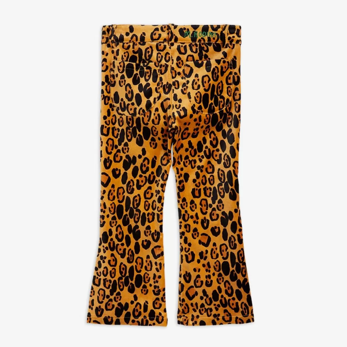 New Leopard Flared Velvet Trousers Kids Pants