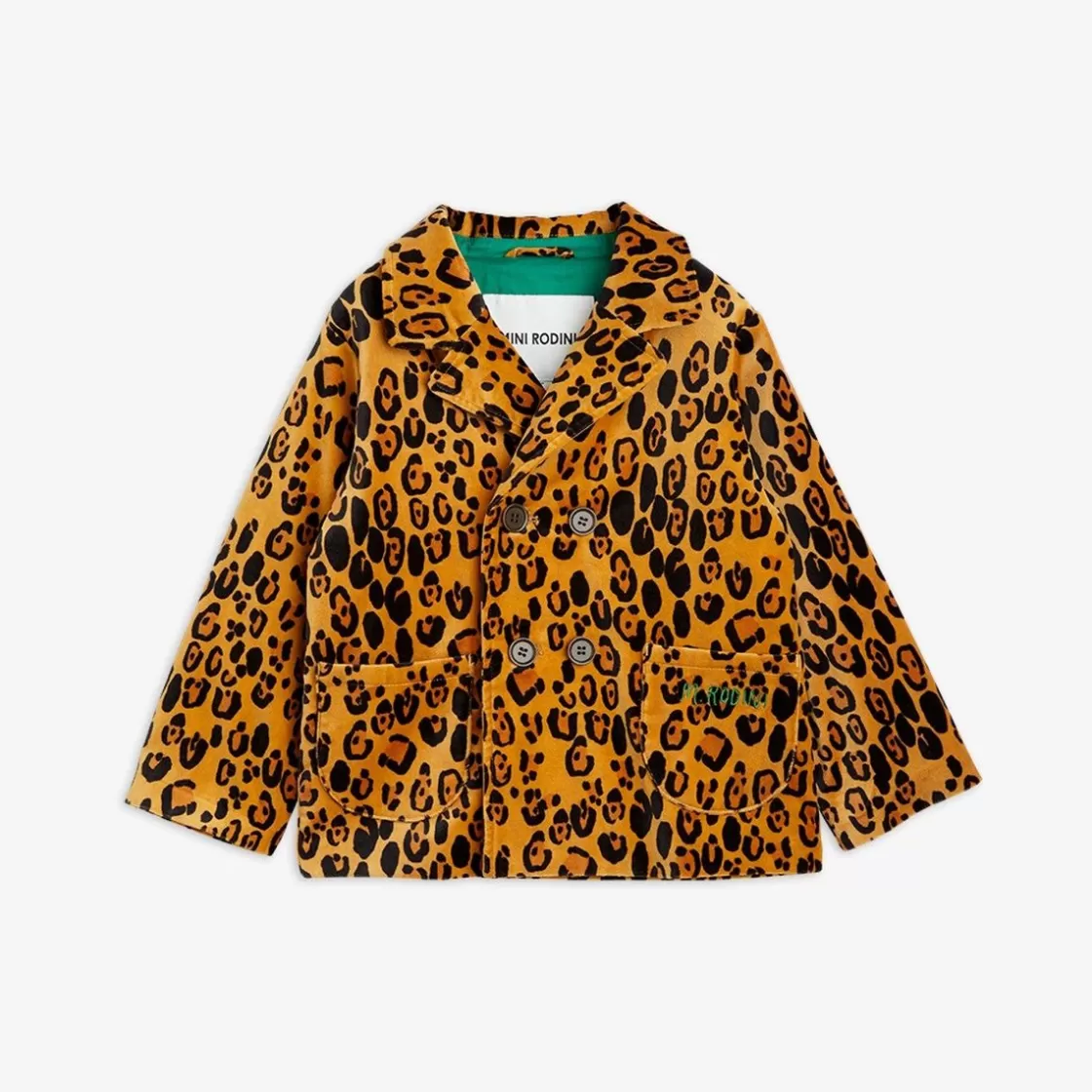 Best Sale Leopard Velvet Blazer Kids Jackets