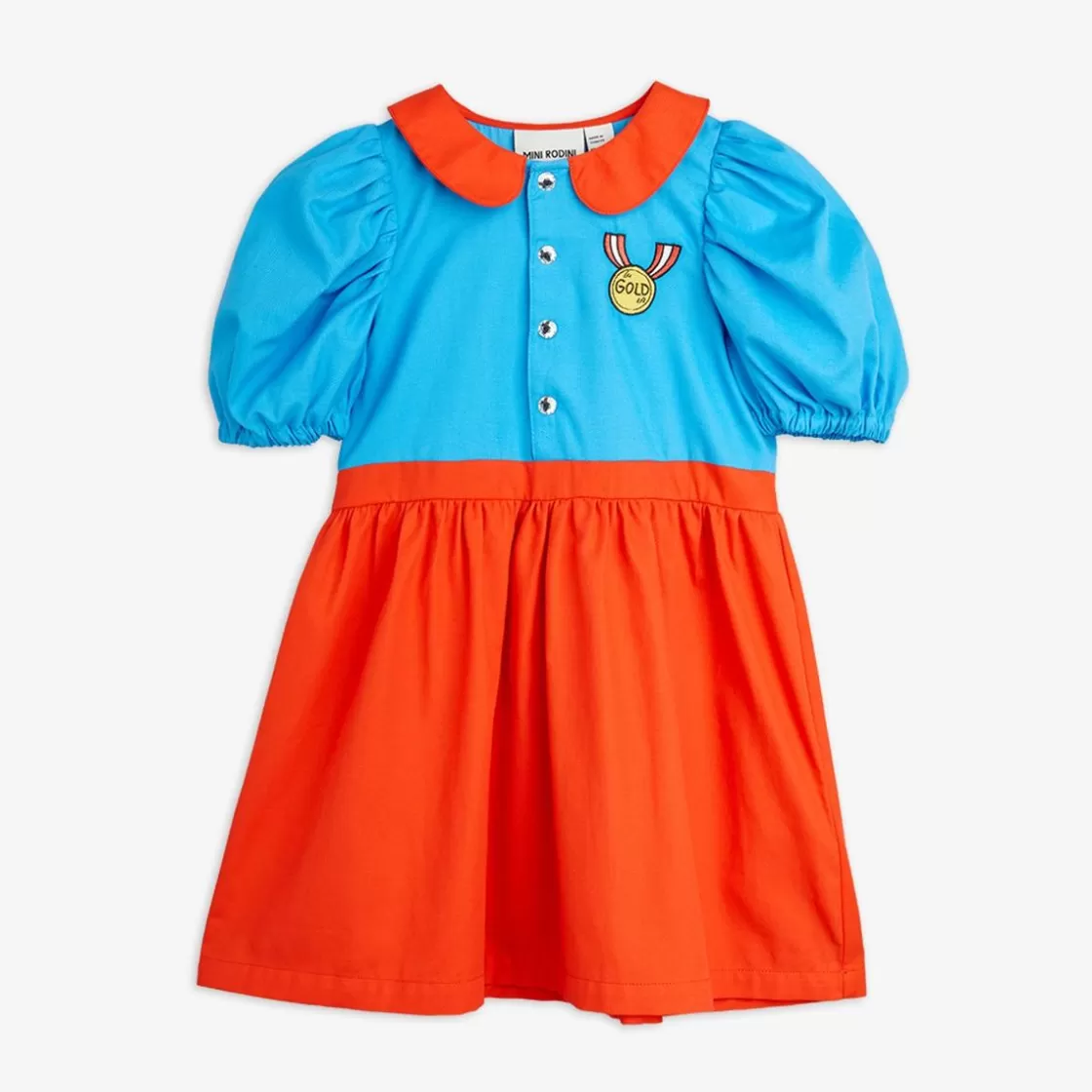 Flash Sale Medal Embroidered Dress Kids Dresses