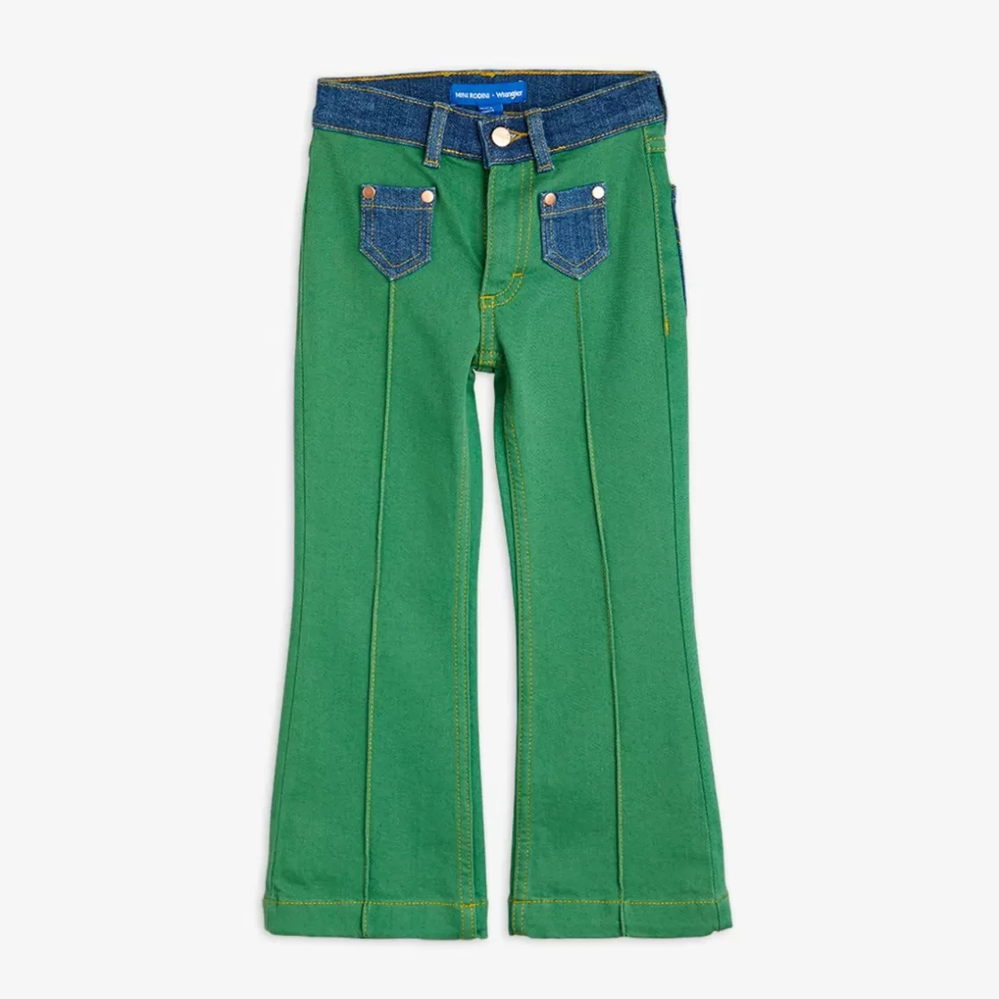 Fashion M.Rodini x Wrangler Flared Jeans Green Kids Jeans