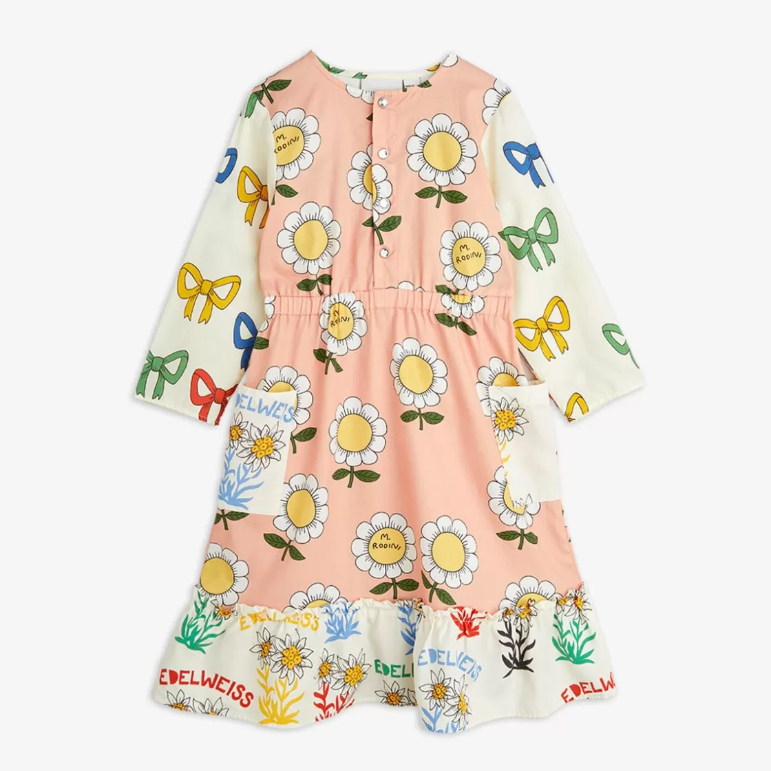 Discount Patchwork Woven Dress Kids Dresses