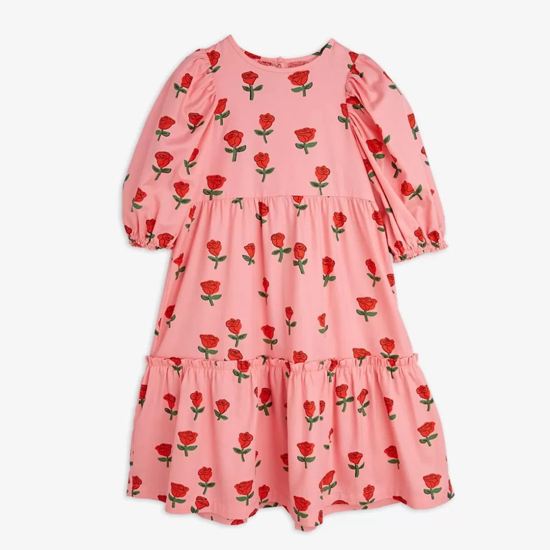 Cheap Roses Woven Dress Kids Dresses