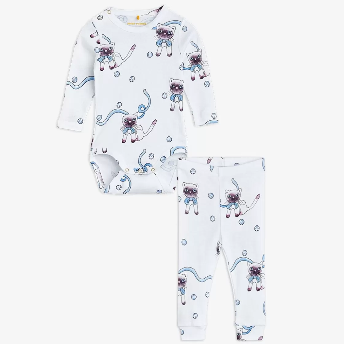 New Siamese Cat Bodysuit Set Baby Sets