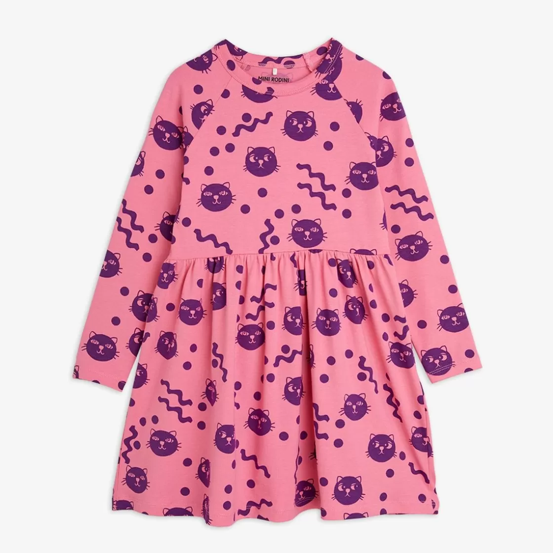 Outlet Squiggly Cats Dress Kids Dresses