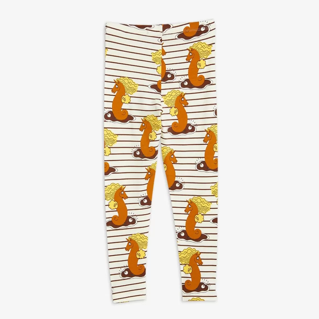 Hot Unicorn Seahorse Leggings Brown Kids Leggings