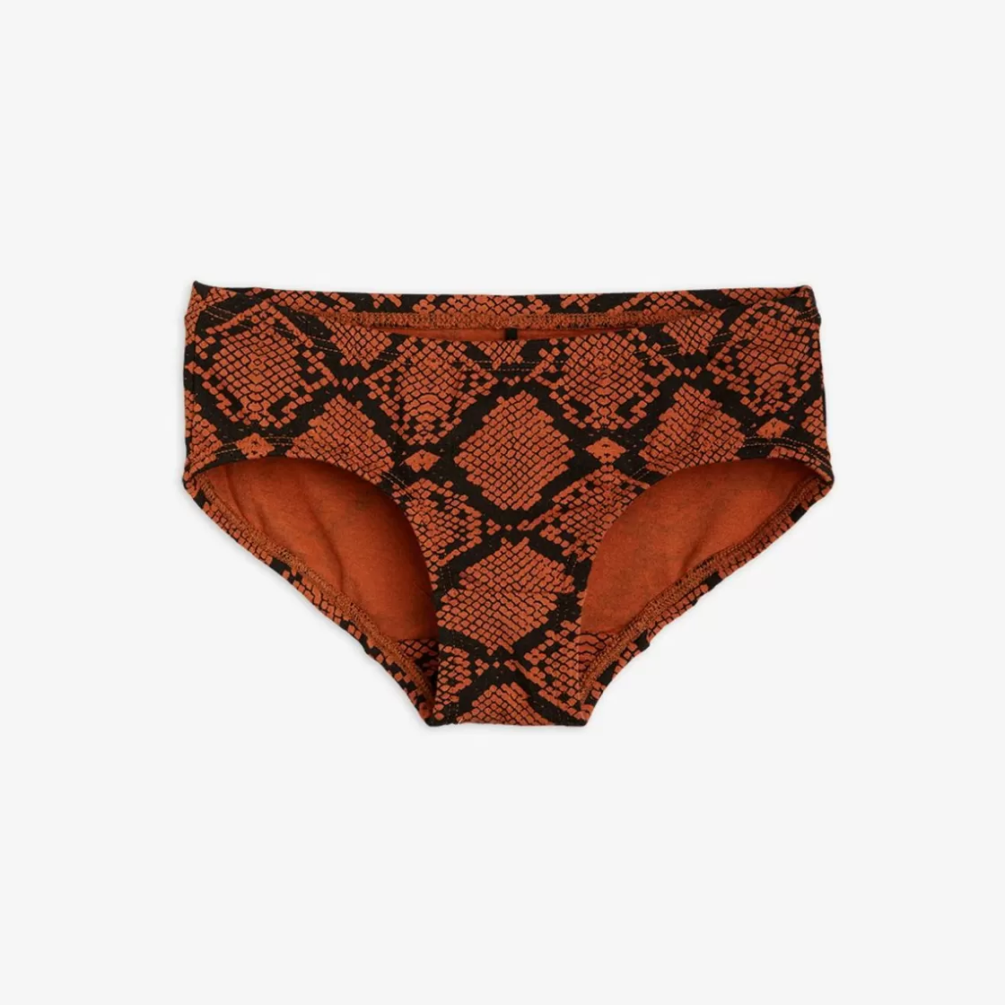 Outlet Upcycled Snakeskin Panties Brown Kids Underwear