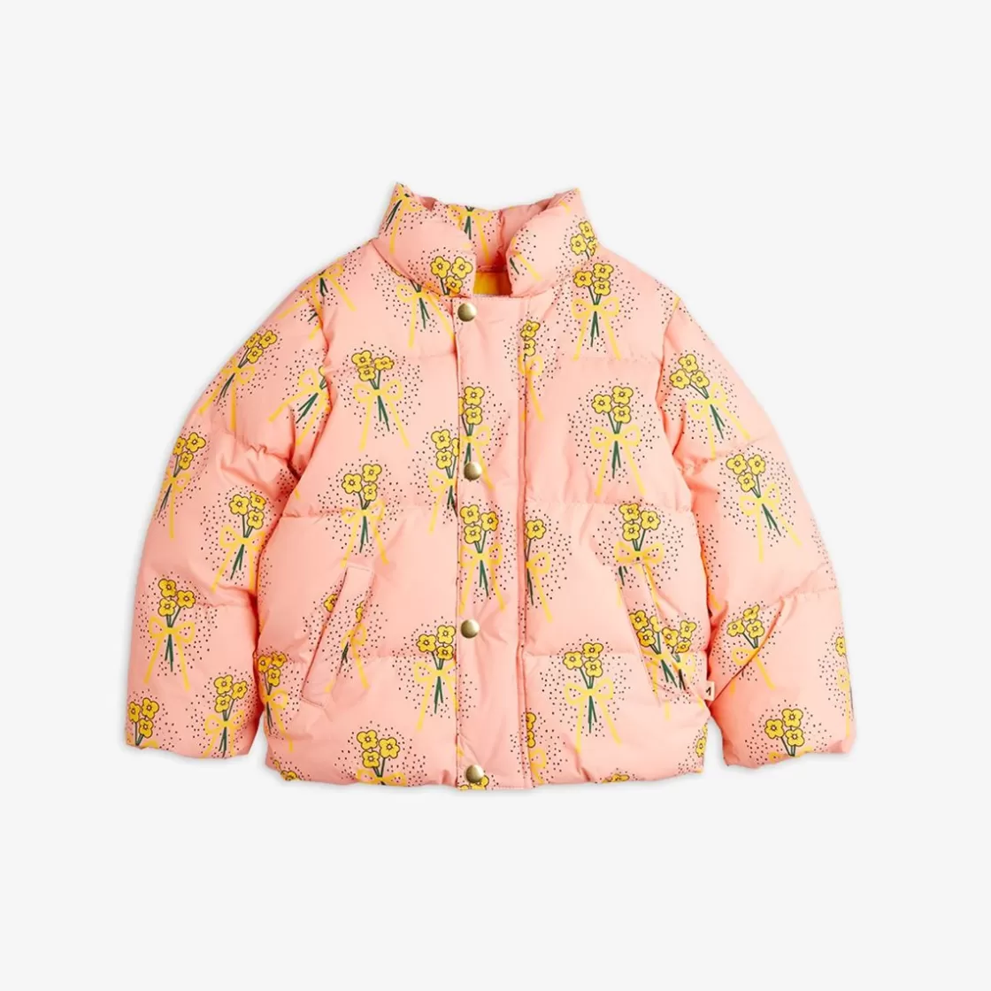 Sale Winter Flowers Puffer Jacket Kids Jackets